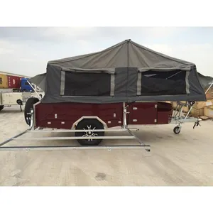 Yeni varış şasi galvanizli ön katlanır Camper Off-road karavan Rv çekme karavan