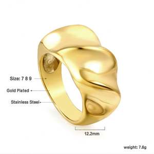 Lastest Bulk Anti Tarnish 14k 18k PVD Gold Plated Custom Wedding <b>Stainless</b> <b>Steel</b> <b>Rings</b> Design <b>Ring</b> for Man Women - Product Image 5