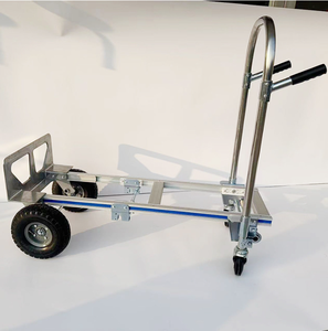 Carro de Logística de Aluminio de Alta Resistencia con Capacidad de Carga de 300 kg, Diseño Plegable y Ruedas Neumáticas Silenciosas para Uso en Almacenes - Product Image 5