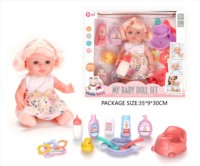 Nouvelle poupée bébé en vinyle modèle 2026 avec accessoires de soin et d'alimentation, 4 sons, jouet interactif, cadeau de jeu d'imitation pour filles