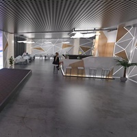 Comptoir de bar en forme de L époustouflant pour hôtel et restaurant avec surface solide en pierre artificielle, design durable pour centre commercial, salle de sport et sous-sol