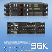 LM824RT Professional Stage Show Processeur DSP 96K Stereo Stage Equalizer 2In4 Out Audio Digital Processor Equipment