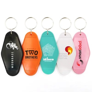 <span class=keywords><strong>Porte</strong></span>-clés en gros coloré, avec étiquette losange, logo personnalisé, promotionnel, style motel vintage, en plastique acrylique vierge - Product Image 1