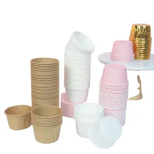 Recyclable Ketchup Cup Paper Souffle Cup Serve Waxed Paper Medicine Pots