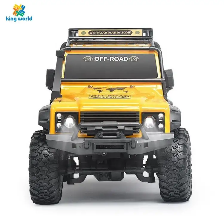 Mobil mainan Off-Road 1:10 4Wd, kecepatan tinggi 15 K/jam Jeep militer Rock Crawler truk Rc Off-Road