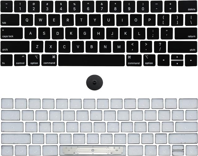 US Replacement Keyboard Keycaps for MacBook Pro A1989 A1990 2018-2019 13" 15" Removal Tool UK Replacement Keycaps