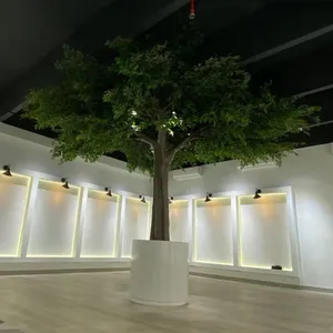 定制大型假榕树人工绿色热带树店
