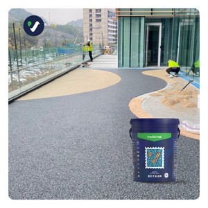 Pavimento de Piedra Agregada Expuesta con Resina Epoxi, Piedra de Colores Lavada al Agua, Pavimento para Patio, Grava Redondeada - Product Image 1