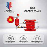 Katup Alarm Basah Pemadam Kebakaran ZSFZ Katup Alarm Sprinkler Besi Ulet DN100 DN150 DN200 untuk Sistem Sprinkler Kebakaran
