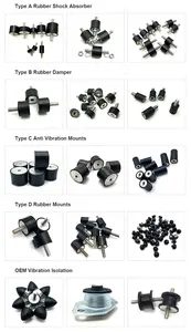 Swks Fabricage Groothandel M6 M8 M10 M12 Anti Vibratie Rubber Montage Absorber Rubber Buffer Demper