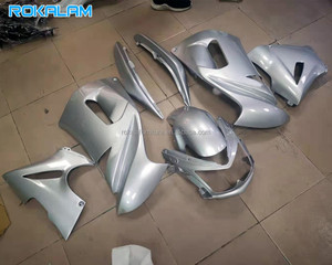 Kit de Carenado Completo Plateado para Kawasaki Ninja <span class=keywords><strong>ER</strong></span>-<span class=keywords><strong>6F</strong></span> 06 07 08 ABS, Carrocería ER6F 2006 <span class=keywords><strong>2007</strong></span> 2008 650R, Piezas de Repuesto para Motocicleta Deportiva - Product Image 1