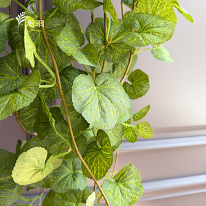 Bégonia artificiel suspendu mural, plante verte en soie, branche unique, décoration intérieure - Product Image 3