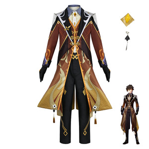 Jeu de Offre Spéciale Genshin Impact personnage de dessin animé <span class=keywords><strong>Morax</strong></span> Cosplay le roi costume de luxe Halloween fille château carnaval fête - Product Image 1