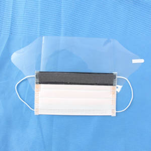 Masker Wajah bedah sekali pakai <span class=keywords><strong>Guangzhou</strong></span> dengan Visor-ikat antisilau grosir untuk klinik - Product Image 3