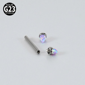 Gaby Jewellery ASTM-F136 G23 Titaneo Human Bra Hot Pierced Nipples Priecing Opalo Male Piercing Ring for Girl - Product Image 4