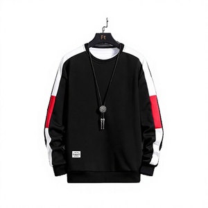 Zipper Pocket Smile Face Patchwork Fleece Eco-Friendly Waterproof Polyester/Cotton <b>Hoodies</b> Sweatshirts Streetwear Men's Hip Hop - Product Image 5