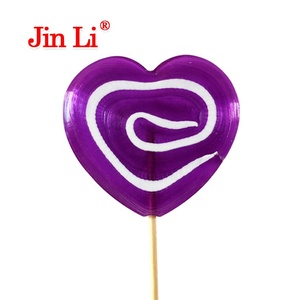 Mintas en forma de corazón rojo, piruleta de caramelo de remolino, dulce, corazón de amor grande - Product Image 2