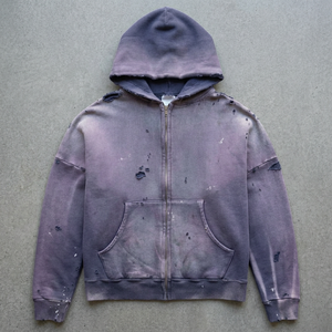 Nouvelle veste zippée à capuche mi-col montant pour femme, en tricot, automne/hiver, épaisse 330g, en tissu éponge anti-plis, 100% molleton - Product Image 4
