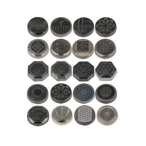 Botón Jinyi de fábrica Thobe decorativo 10mm 12mm redondo de aleación de Zinc Botón de 4 partes Logotipo de prensa botones a presión de Metal personalizados para ropa - Product Image 1