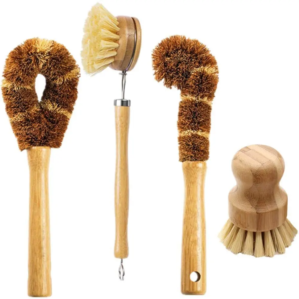 Home Cleaning Products Kitchen Washing 100% Biodegradable Zero Waste Natural Vegan Sisal Cleaning Brush