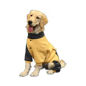 Otoño Invierno clásico Navidad perro suéter sólido ecológico poliéster para Labrador mediano-grande Golden Retriever cachorros - Product Image 5