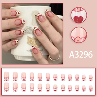Vente en gros d'ongles de marque personnaliséeNouvelle mode Presse française sur les onglesStyles multiples Ongles en gel artificiels de haute qualité