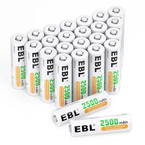 Wholesale Smallest China Torch Light Rechargeable 2500mAh Battery AA Rechargeable Batteries AA