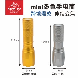 Linterna LED Portátil, Mini, Cuerpo de Aleación de Aluminio, Luz Blanca, Funciona con Pilas AAA, Linterna de Mano - Product Image 5