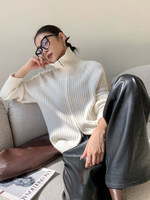 Maßgefertigte Kaschmir-Strickjacke für Damen, Frühling und Herbst Freizeit-Joker-Pullover, Untergestell-Shirt, Oberteil