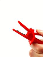 20A Rouge + Noir 80mm Crocodile Voiture Caravane Van Batterie Test Plomb Clips Meilleure Promotion Pinces Crocodiles Connecteur Plug Power