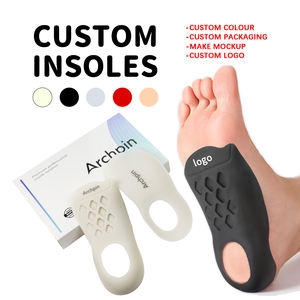 Inserts de coussin en Gel <span class=keywords><strong>TPR</strong></span> confortables semelles orthopédiques soutien de la voûte plantaire lavable Flexible pour les pieds plats soulagement de la douleur au pied marche - Product Image 2
