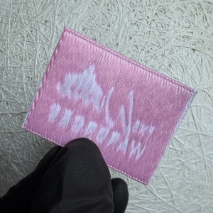 Etichette personalizzate ecologiche con collo damascato bianco personalizzate con etichetta in tessuto con Logo borse indumento <span class=keywords><strong>scarpe</strong></span> per cucire accessori per abbigliamento - Product Image 3