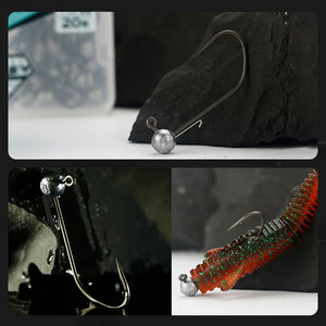 BKK Micro Lead Long Shank Jig Head Hook 0.6g 1/0 Large <b>Gap</b> for Bass Lure Fishing - Product Image 4