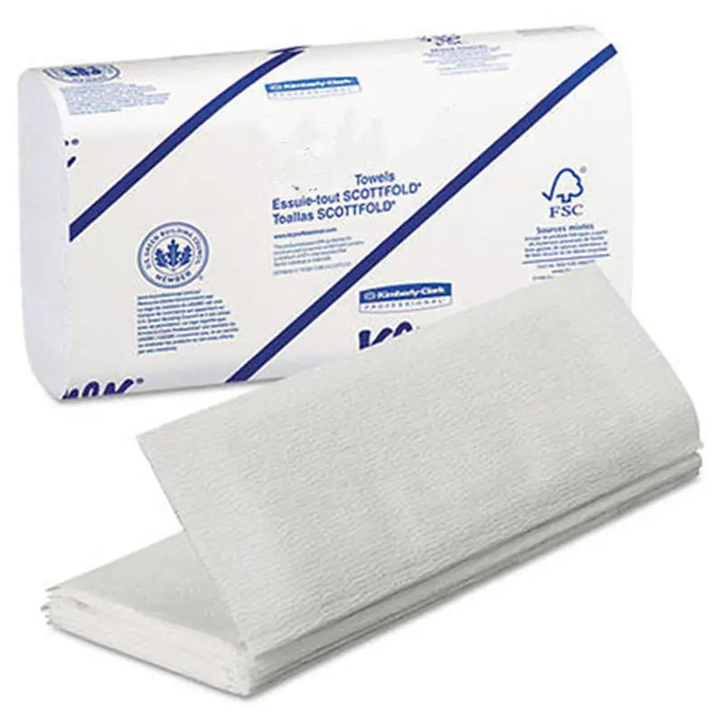 2ply Khăn Mềm Vfold Giấy Khăn Tay Màu Trắng Hỗn Hợp Bột Giấy