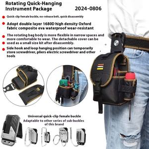 Custom Portable Oxford <b>Waterproof</b> <b>Zipper</b> Waist Bag for Electricians Multifunctional Quick-hanging Instrument Tool Case for - Product Image 2