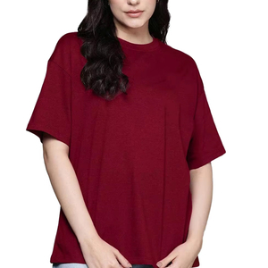 เสื้อยืดผู้หญิงสีพื้นเรียบง่าย ไม่มีโลโก้ งานตัดเย็บเรียบร้อย โทนสีกลางๆ พร้อมปักลายตามสั่ง  เสื้อเปล่าสำหรับทำแบรนด์ - Product Image 3