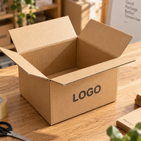 Boîtes d'expédition en carton ondulé personnalisées, boîtes d'expédition en kraft, cartons écologiques résistants pour le commerce électronique en gros