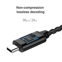 Adaptateur TRN TE DAC AMP Type-C vers câble audio 3,5 mm en plastique fabriqué en Chine, amplificateur d'écouteurs à puce PCM 96 kHz