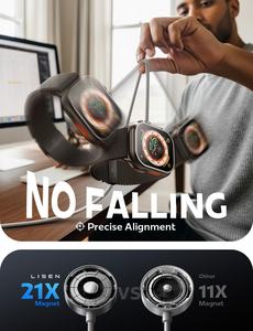 20W यूएसबी सी सेब घड़ी चार्जर पोर्टेबल चुंबकीय वायरलेस चार्जिंग पैड के लिए लाइसेन पोर्टेबल चुंबकीय वायरलेस चार्जिंग पैड - Product Image 5