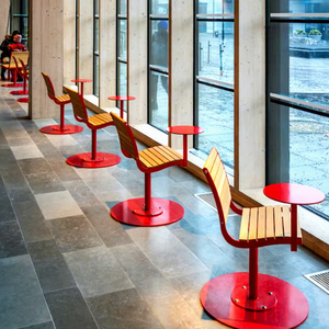 Tavoli e Sedie da Esterno Moderni in Ferro, <span class=keywords><strong>Design</strong></span> Durevole e di Tendenza, per Bar e Caffetterie, con Vassoi Integrati - Product Image 2
