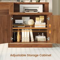 Bureau d'ordinateur exécutif avec tiroirs et rangements, prise de courant intégrée, table de bureau à domicile, poste de travail pour l'étude ou le travail