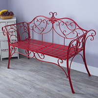 Banc d'extérieur en métal pour 2 personnes, banc de Patio suspendu, banc en acier résistant aux intempéries