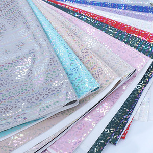 Factory Direct Metallic Gradual Pearlized Leopard Rexine Upholstery <strong>PU</strong> Faux Printed Synthetic <strong>Leather</strong> for <strong>Leather</strong> Product Bags - Product Image 3