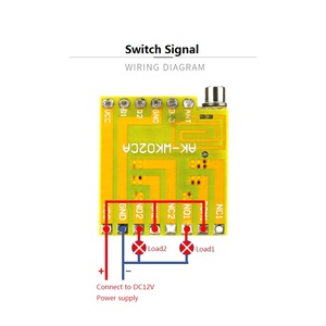 Conjunto de interruptor de control remoto <span class=keywords><strong>RF</strong></span> de retardo de 433Mhz 315Mhz DC12V para motor de bomba de agua de garaje de luz Led - Product Image 5