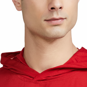 Conjunto de camiseta con capucha de gimnasio personalizable, bloque de punto, colores hechos de algodón y poliéster para entrenamiento deportivo, etiqueta con logotipo bordado - Product Image 1