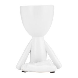 Statuetta in Ceramica di Figura Umana Seduta per Decorazione Casa, Bagno, Ufficio, Scrivania, Soggiorno - Product Image 5