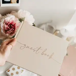 מותאם אישית סיטונאי ייחודי חתונת אורח ספר סימן ספר אורחים Signbook לחתונה אורח ספרים