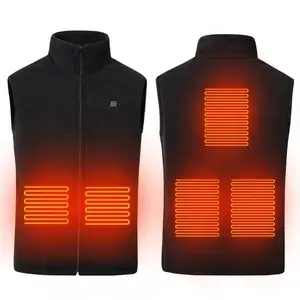 2023 nuovo gilet riscaldato invernale caldo USB batteria ricaricabile rimovibile impermeabile gilet da uomo in cotone riscaldato gilet gilet