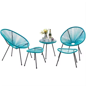 Ensemble de mobilier de <span class=keywords><strong>jardin</strong></span> en rotin PE durable, <span class=keywords><strong>chaise</strong></span> longue en osier et fauteuil œuf Acapulco pour l'extérieur, idéal pour les hôtels, les écoles et les parcs - Product Image 4
