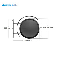 Pantallas LED Circulares de Doble Cara, Impermeables, para Interiores y Exteriores, Personalizadas por Vertex, P2P3P4 en Varios Tamaños